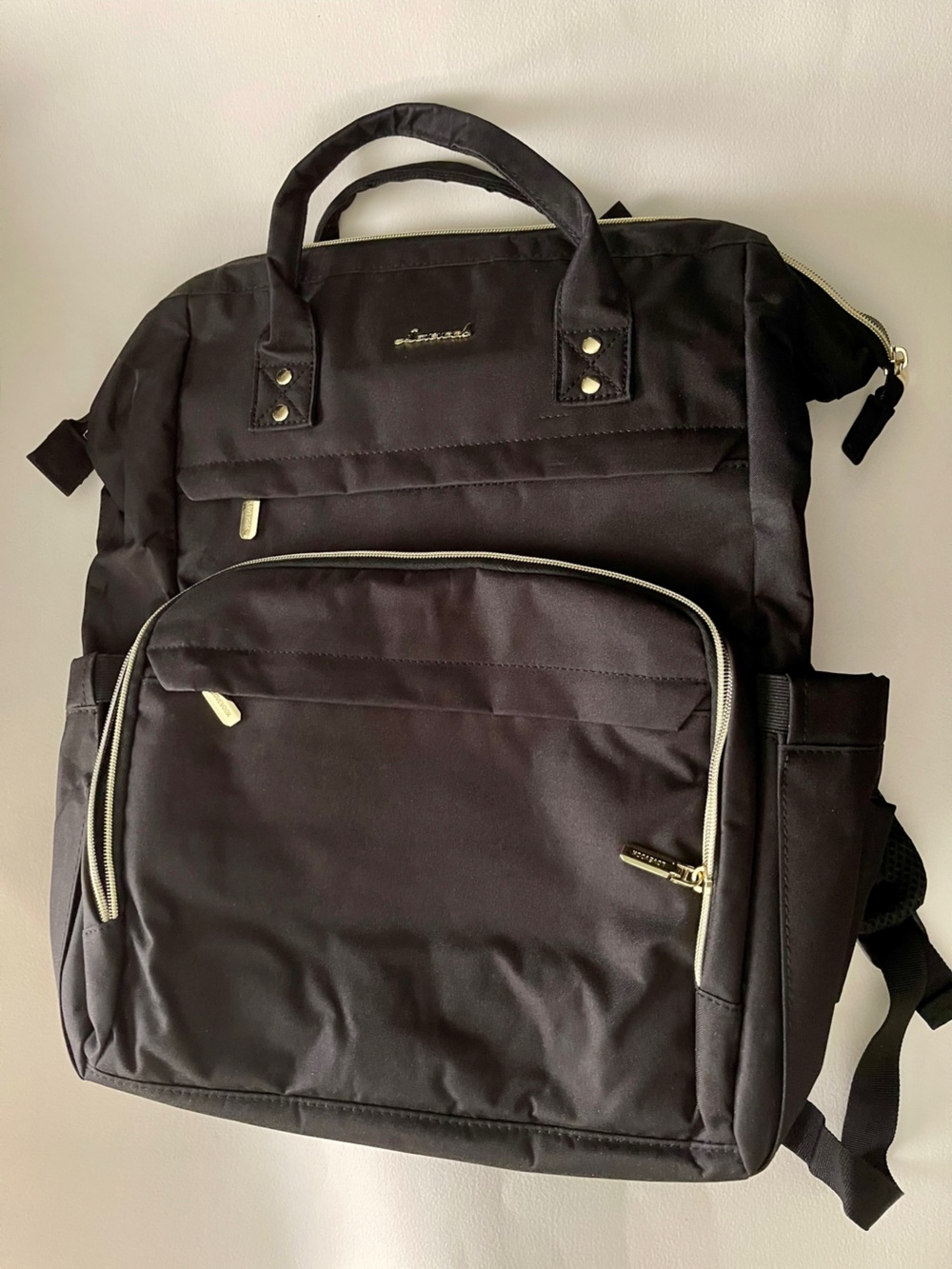 Black Nylon Backpack - Contemporary Travel & Work Bag